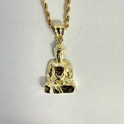 10K Gold Buddha Charm