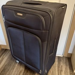 Large Cloth Samsonite Suitcase