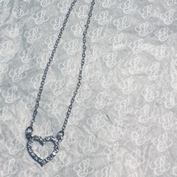 Heart Pendant Necklace Cubic Zirconia 