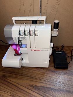 Singer ProFinish Sewing Machine Serger 14CG754 Working Good. You Can use 2 , 3 or 4 Threads for a Variety of Stitch Combinations. $150 Firm On Price