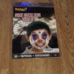 Clown  Face tattoos 