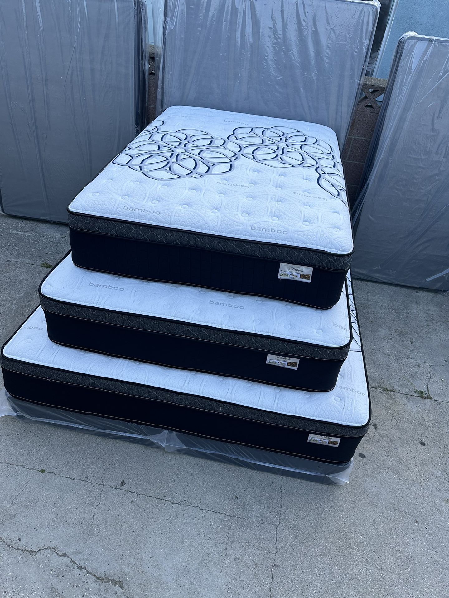 Queen Size Mattress Dream Cloud Euro Pillow Top 12” Thick. 🔺 All Sizes Available 🔺 Same Day Delivery 🔺