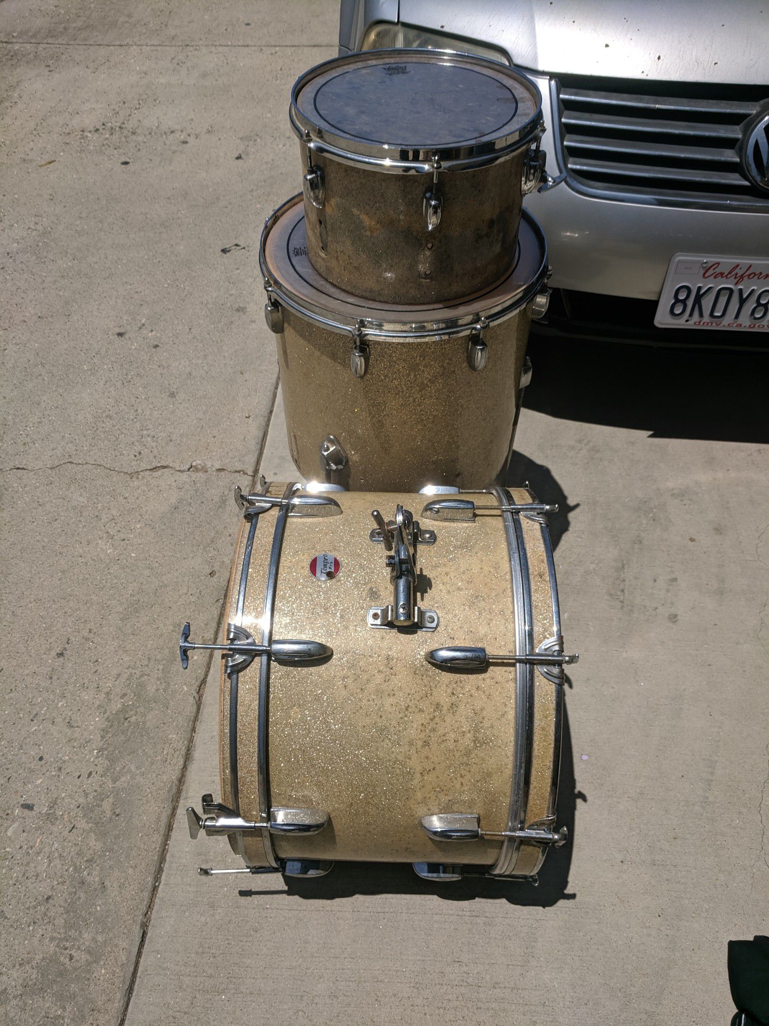 Pearl Tempro Pro 1960's Champagne Sparkle Drum Kit