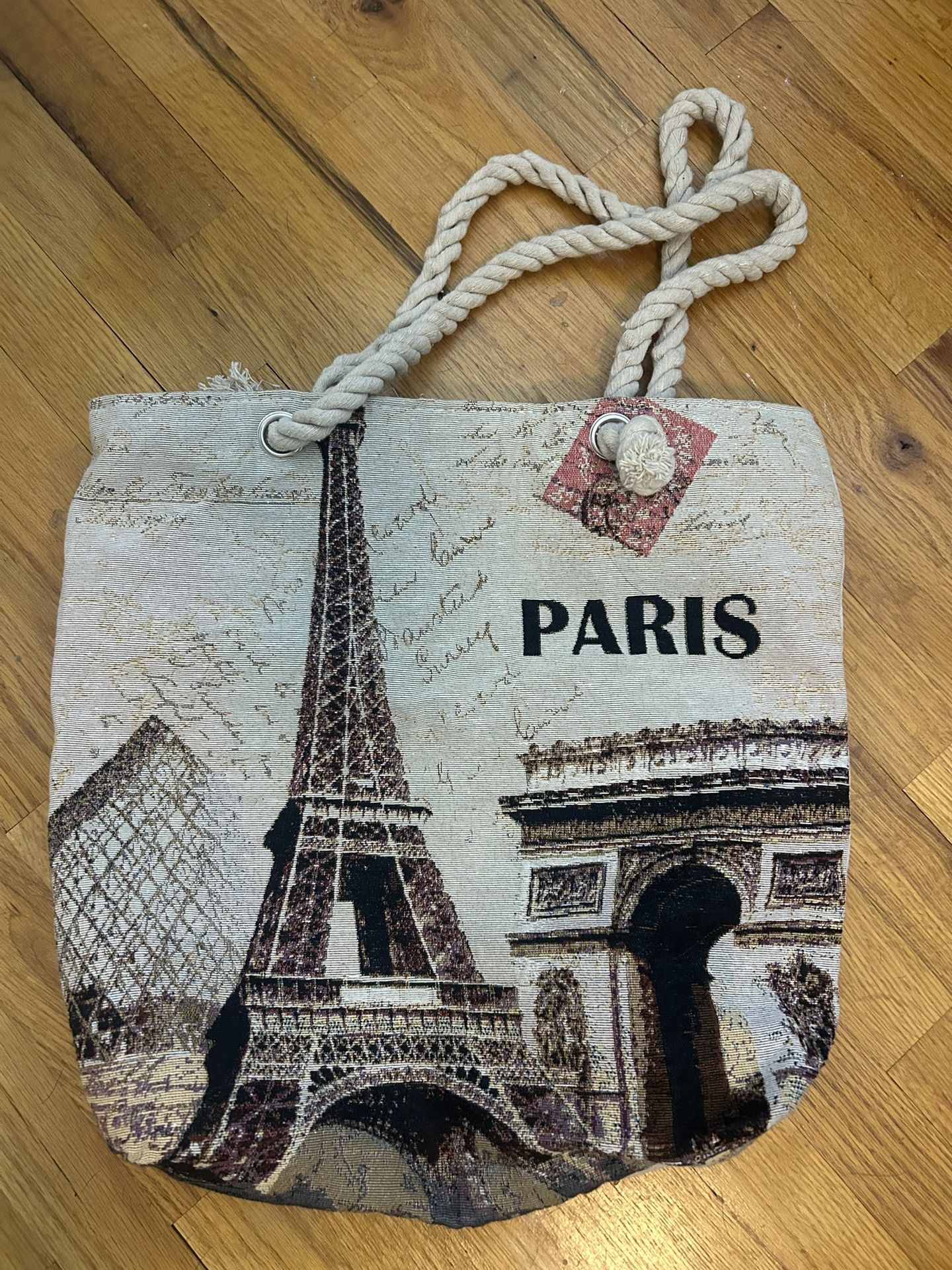 Paris tote bag from Paris street vendor no tags but new 