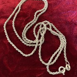 Silver Necklace With  🧿LUCKY🧿BLUE 🧿 EYES🧿Pendant 