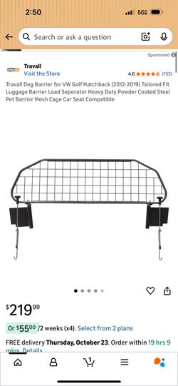 Travall Dog Barrier for VW Golf Hatchback (2012-2019) 