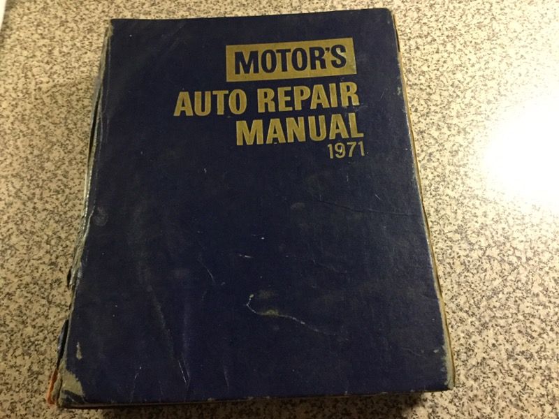 Motors Auto Repair Manual 1971