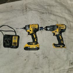  Dewalt Impact Drill And Regular Drill