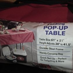 6' Pop-up Folding Table & Instant 10x10 Canopy