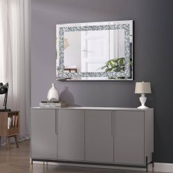 🔥💎🪞Crystal Decorative Wall Mirror for Bedroom, Living Room, Bathroom, Hallway