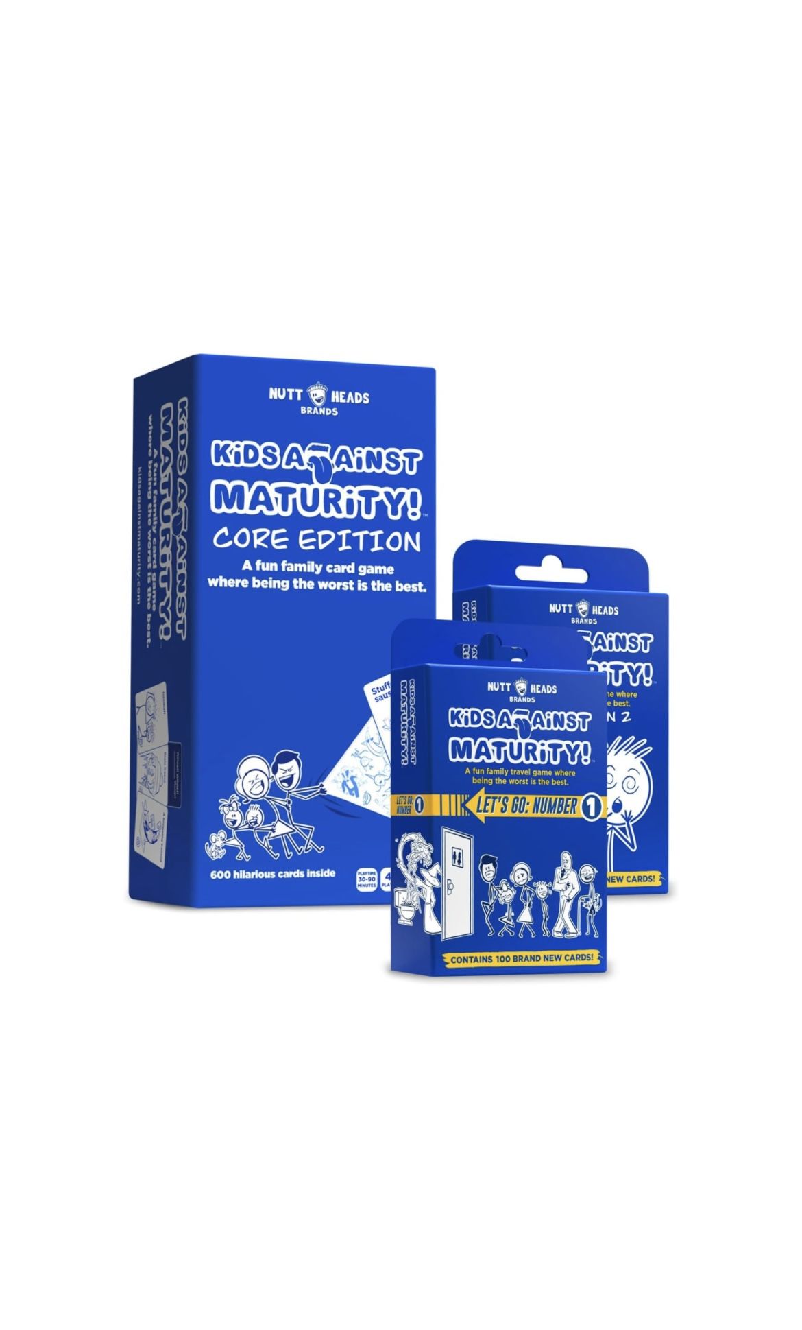 Kids Against Maturity: Card Game for Kids and Family, Super Fun Hilarious for Family Party Game Night, Combo Pack (Combo Pack (Core✅🆕• Retails $39.99