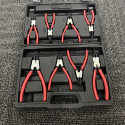 ICON Precision Snap Ring Pliers Set 8-Piece Internal/External with Hard Case
