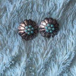 Sterling Silver /turquoise Stud Earrings  