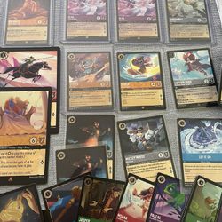 Over 350 Lorcana Cards, Legendary, Super Rare, Uncommon, Etc. Tons Of Sought After Cards