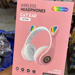 Wireless Headphones Cat Ears 