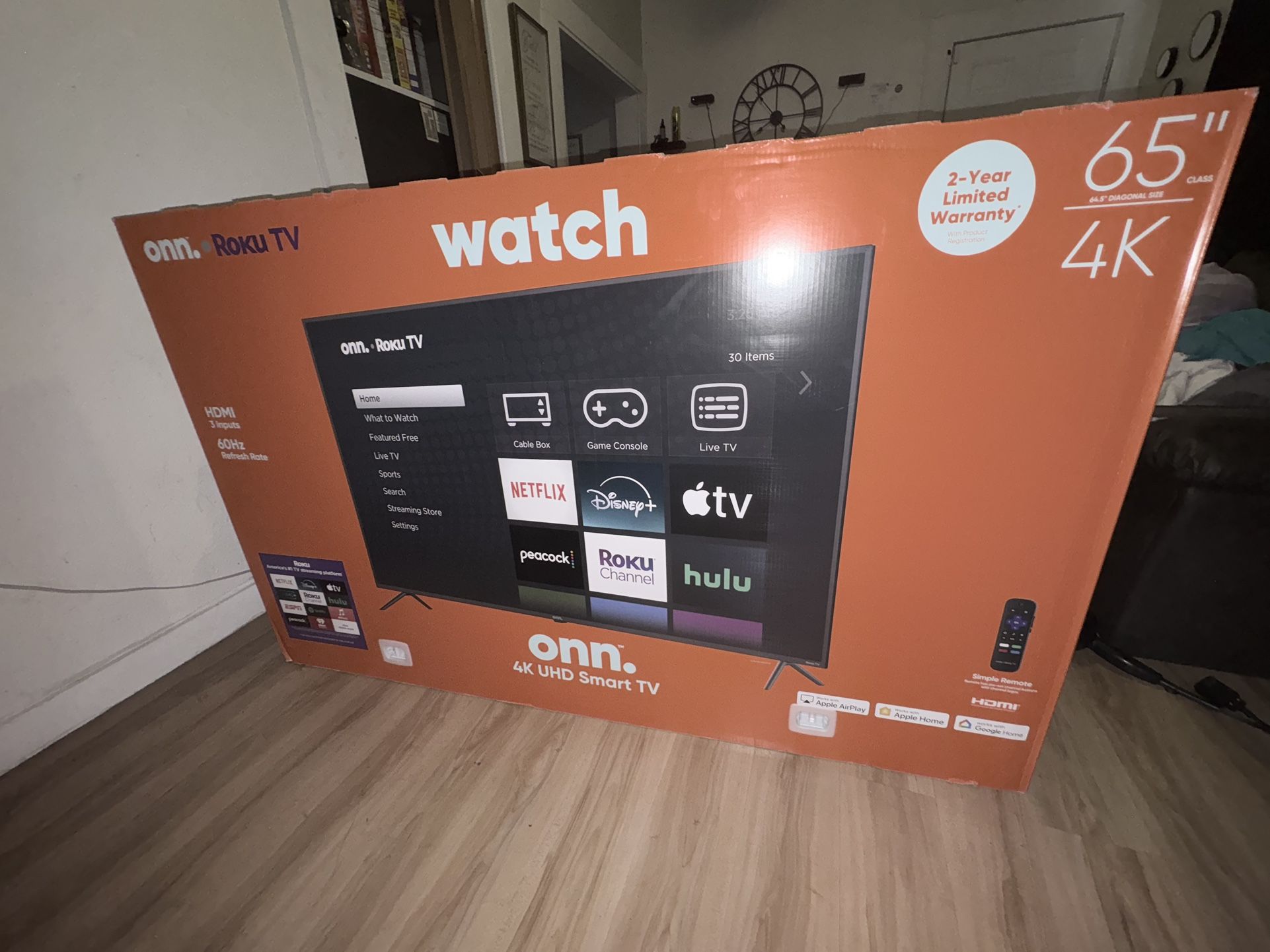 ONN 65” Class 4K UHD