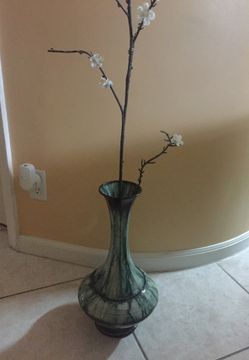 Beautiful metal vase