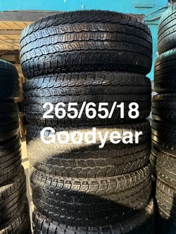 265/65/18 (4) Goodyear Wrangler Territory AT