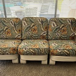 Vintage Rattan Sofa
