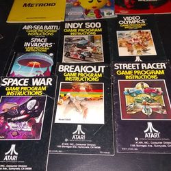 10 Nintendo And Atari Instructions Booklets
