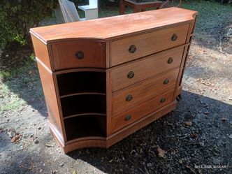 Wood Secretary Desk/Dresser