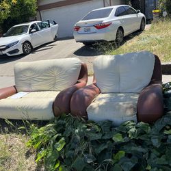 FREE Leather Sofa Loveseat and Chair