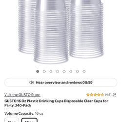 Clear 16 Oz Plastic Cup 