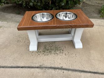 Custom Made Raised Dog Food Bowl