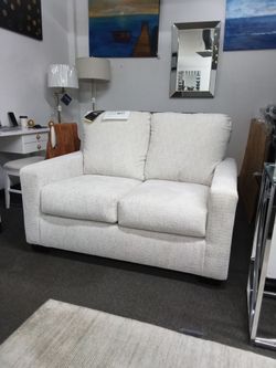 New! Sleeper Sofa in Cream Fabric, TWIN Size