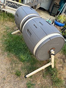 Compost twin barrel