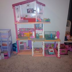 Barbie Dream House, Barbie Plane, Minnie Mouse Kitchen