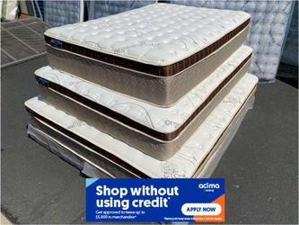 Ck Organic Cloud Edition Europillow Top 12inch Mattress!!