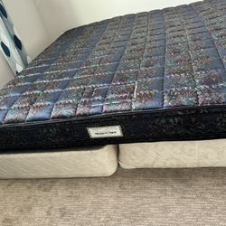 King Size Bed And 2 Box Frames