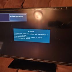 32in Samsung Flat Screen TV. NO Remote Control 
