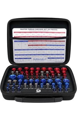 66-Pc Nut and Bolt Thread Checker Set
