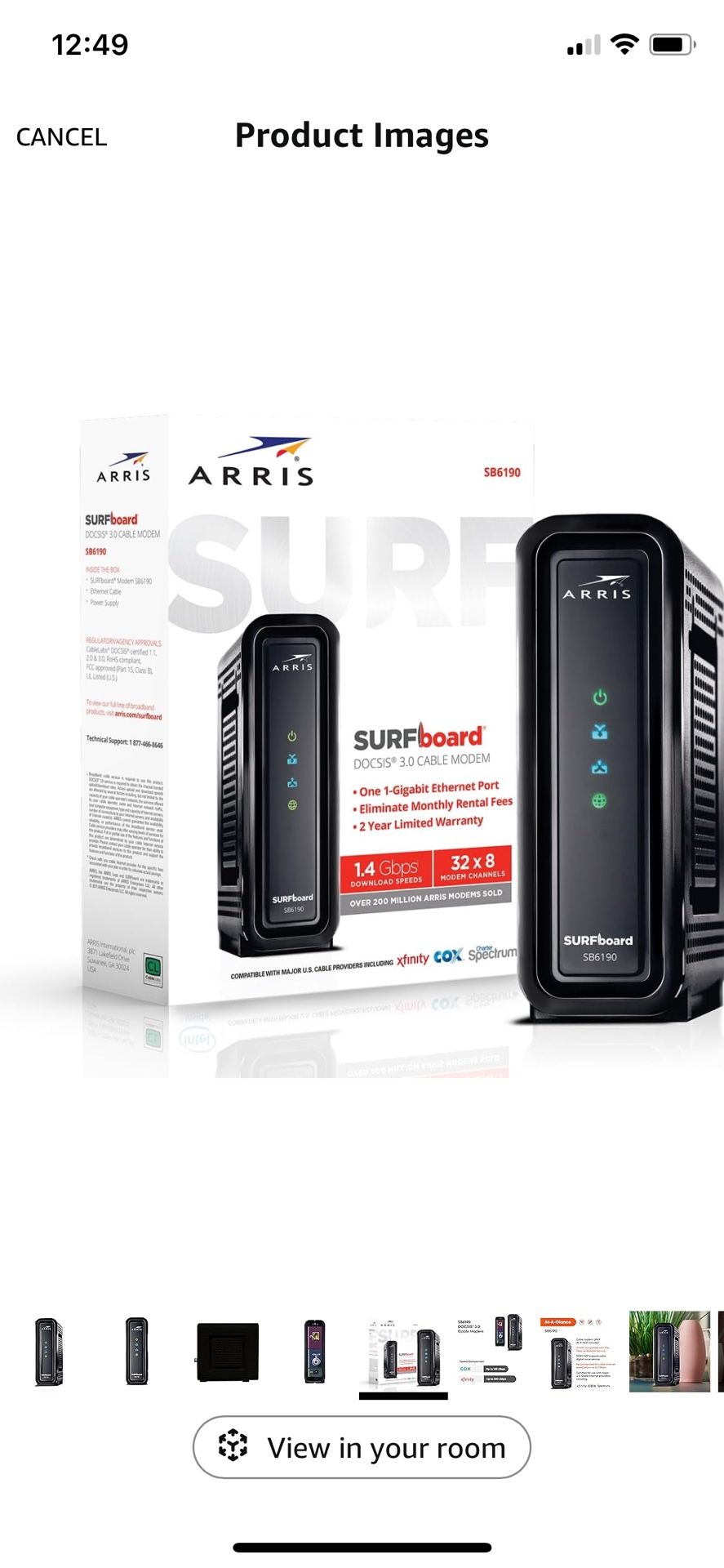 Arris Surfboard 3.0 Cable Modem