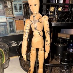 fire Agency Thermometer Collectible, Comes With A Wooden Clock And A Wooden Figure Handmaid