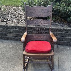 Oak Rocking Chair Spindle Back