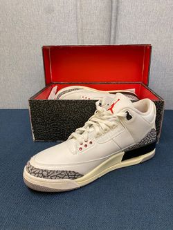 Air Jordans 3 Retro White Comemts ( Size 12 )