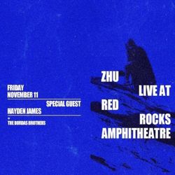 ZHU Tickets At Red Rocks Friday Nov 11th 2 GA