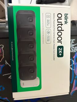 Brand New Blink Outdoor 2K+ Security Camera System (5 Pack + Sync Module Core)