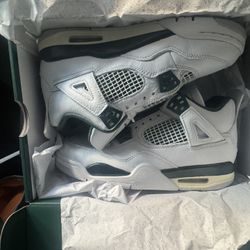 Green And White Air Jordan 4 