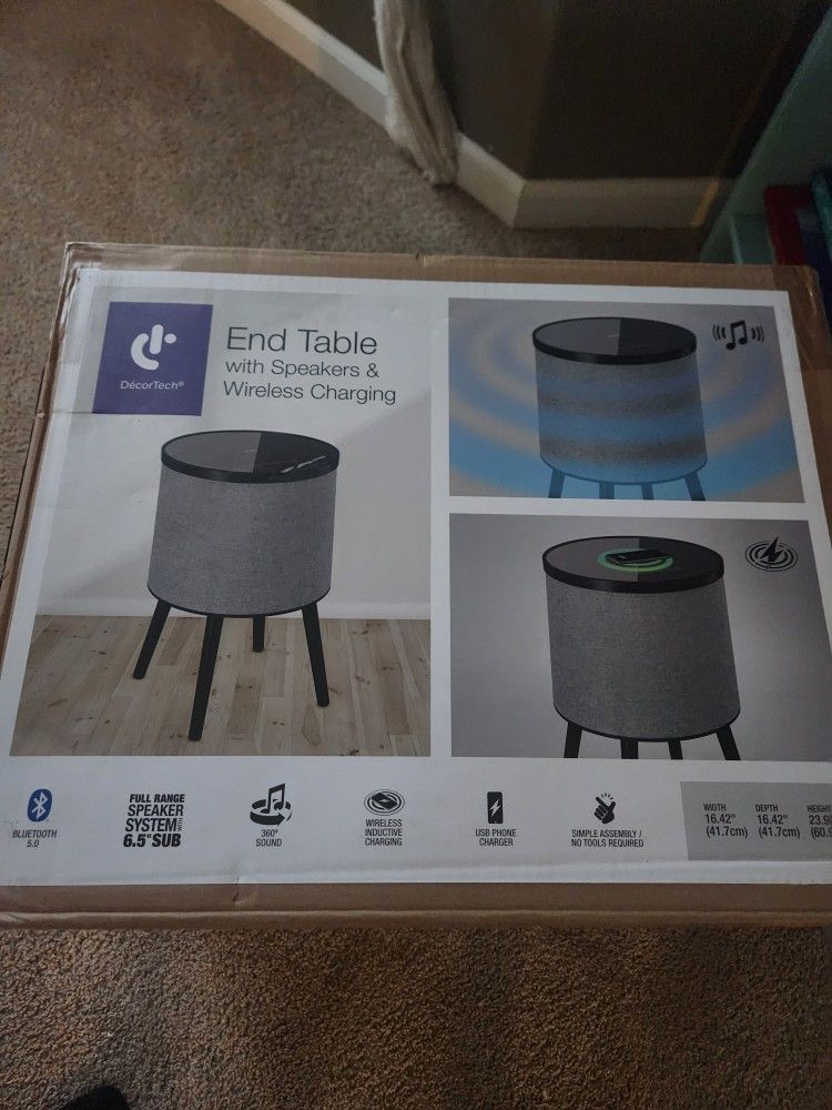 Decor Tech Speaker End Table