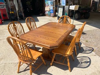 Dining table and chairs