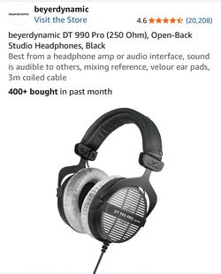 Beyerdynamic DT 990 Pro 250 Ohm Headphones