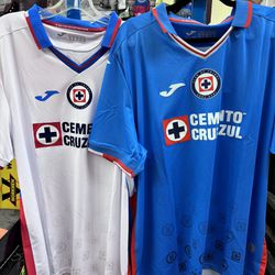 Joma Cruz Azul Soccer Home/Away Kit  22/23 Blue Size S/M/L/XL/2XL/3XL