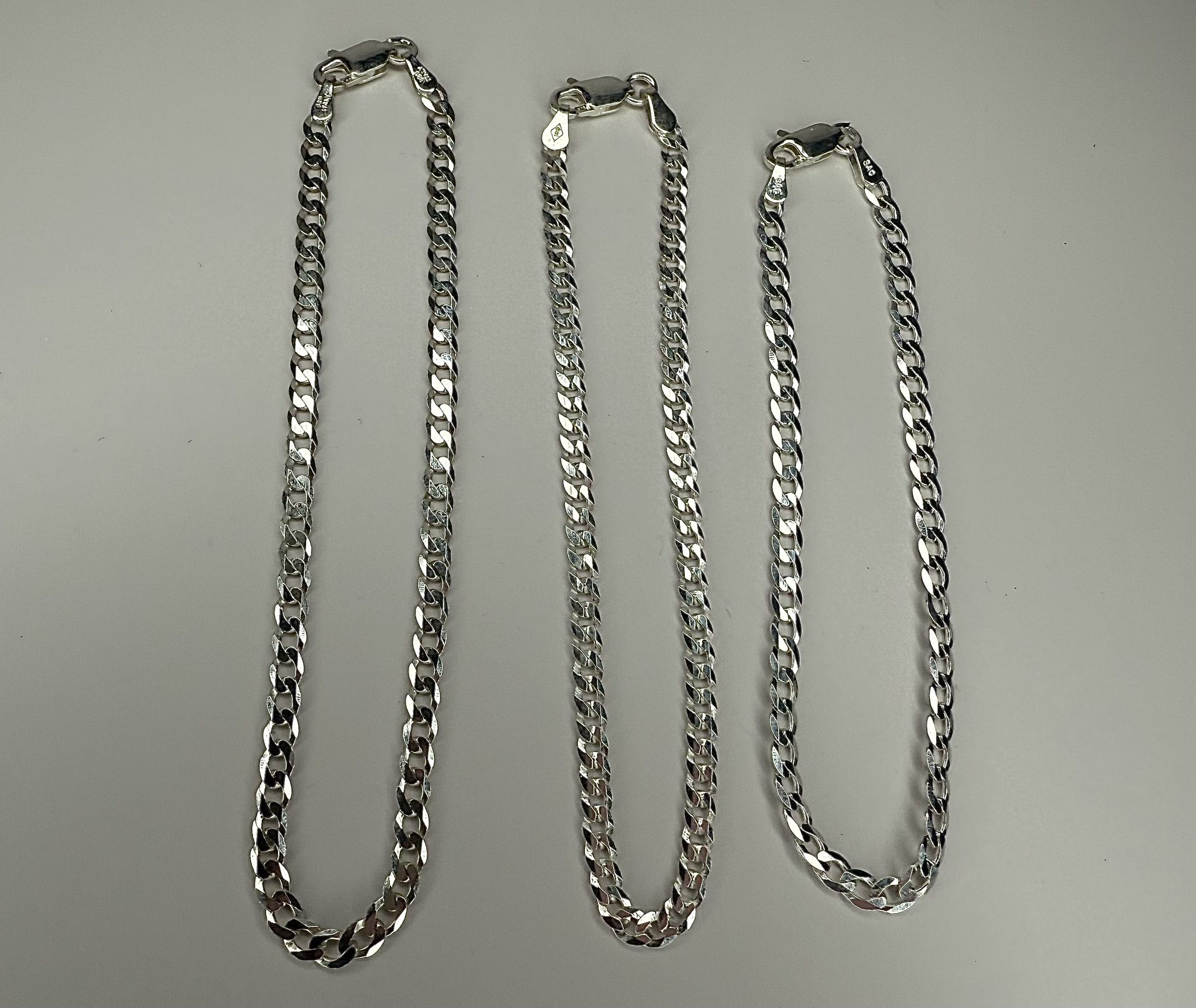 3 PACK CUBAN BRACELETS (8inch-7.5inch-7inch)
