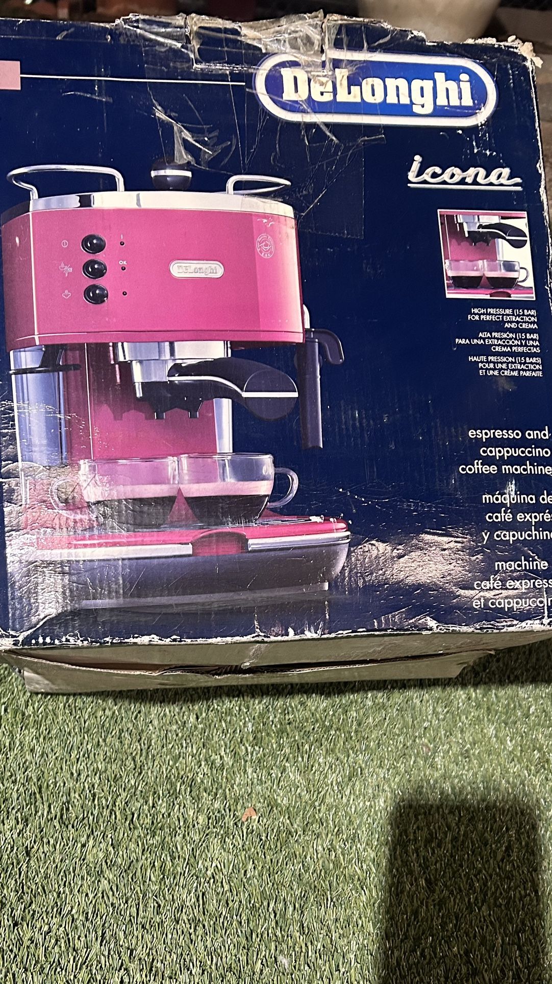 Delonghi Espresso Coffee Machine Maker Icona ECO 310 Red