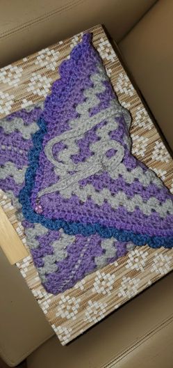 Book Cozy (Grey, Purple, and Blue)
