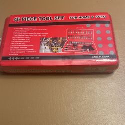 46 Piece Tool Set For Home Or Auto $25 Never Opened Yet